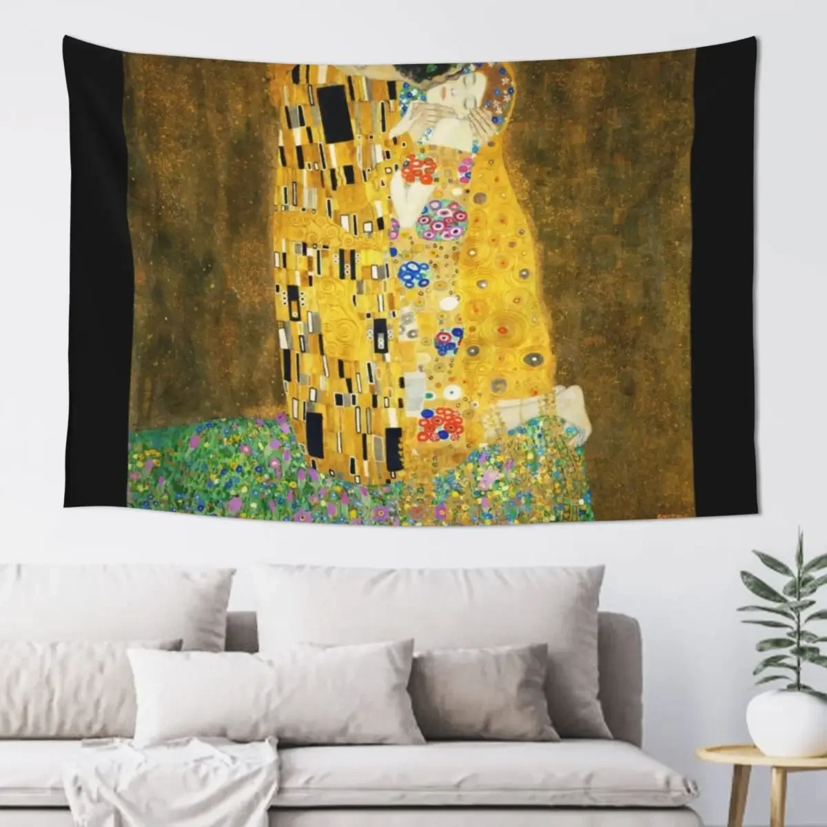 

Gustav Klimt The Kiss Tapestry Decoration Pictures Room Wall Aesthetic Room Decor Wall Carpet Tapestry