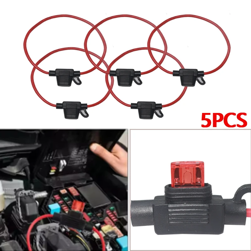 【1PCS】Car Mini Blade Fuse Holder Splash-proof Box 12V 30A with Fuses Blade Wire Cutoff Switch Socket Automotive Fuse Socket