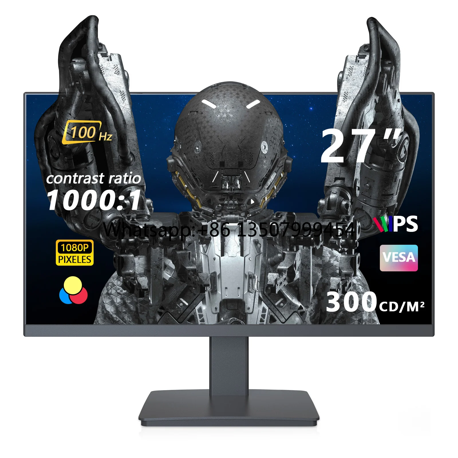 OEM 27 Inch IPS Gaming Monitor 1K 2K LCD PC Screen 100Hz 180Hz Frameless LED Esports Computer Display