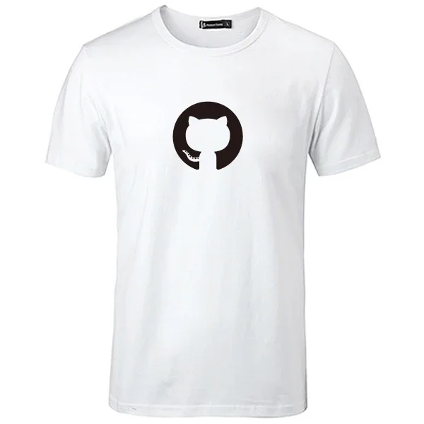 Github octopus cat open source programmer programming geek GEEK t shirt men new cotton short-sleeved T-shirt graphic clothing