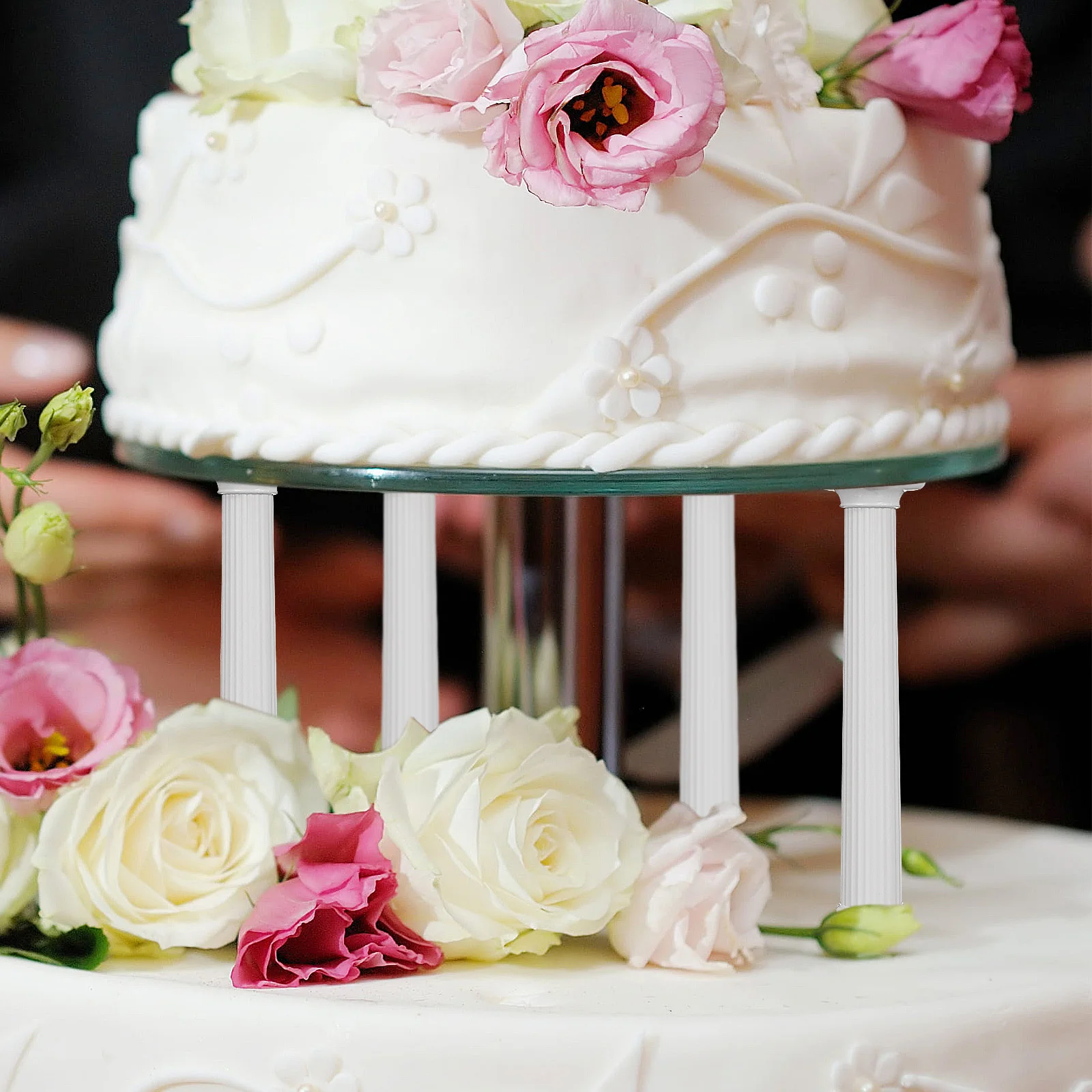 

8 шт. многоярусные опоры для торта, пластиковые стойки, подставка для торта, стержни для свадьбы, дня рождения, десертного стола, пластиковые стойки, подставка