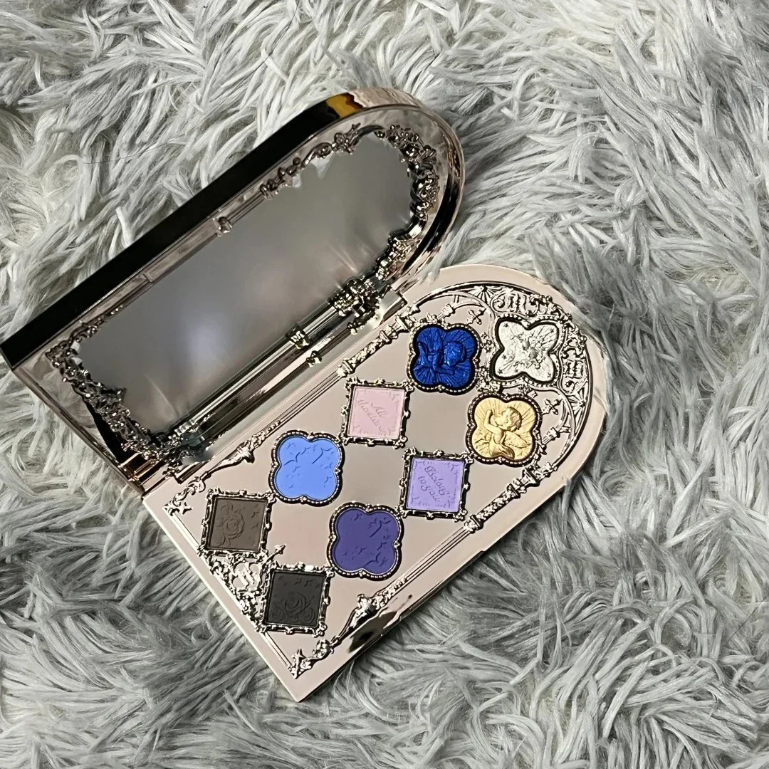 Flower Knows Paleta de Sombras Little Angel 9 Cores Fosco Brilhante com Glitter Longa Duração Alta Pigmentação Vegano Livre de Crueldade Maquiagem