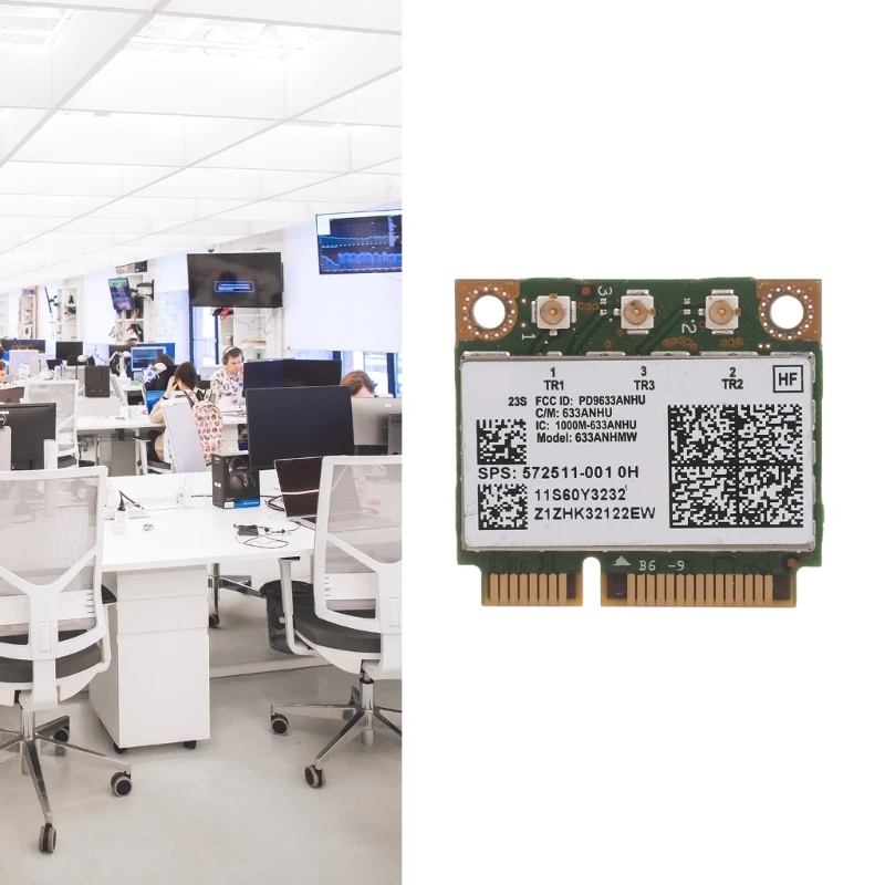 633ANHMW 450mbps WiFi Card WLAN 6300 572511-001 Wifi cho EliteBook 8440P 2540P Notebook PC Dropship