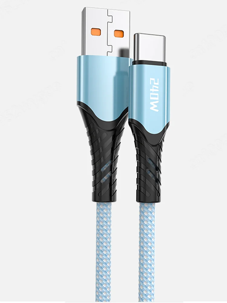 NNBILI 240W 5A Schnellladekabel USB A auf Typ C für Samsung S26 Realme Xiaomi Huawei OPPO OnePlus Handy-Datenkabel