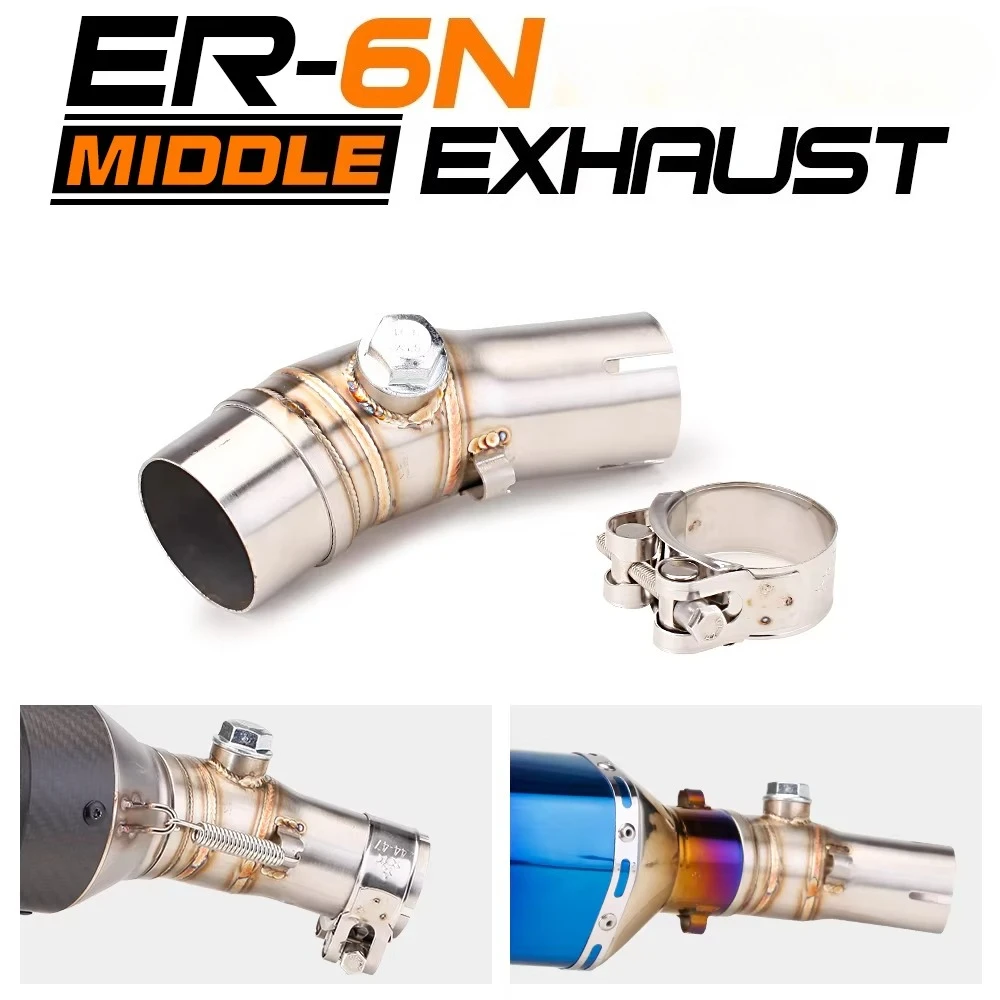ER6N for Versyss 650 Z650 for Ninjas 650 Modded Motorcycle 50.8mm Intermediate Connection Tube New Condition