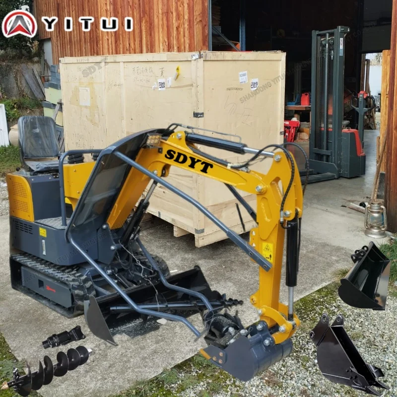 حفارة صغيرة متينة ومدمجة مخصصة مع محرك قوي - متوافقة مع الاتحاد الأوروبي لمشاريع الحفر وأعمال المناظر الطبيعية