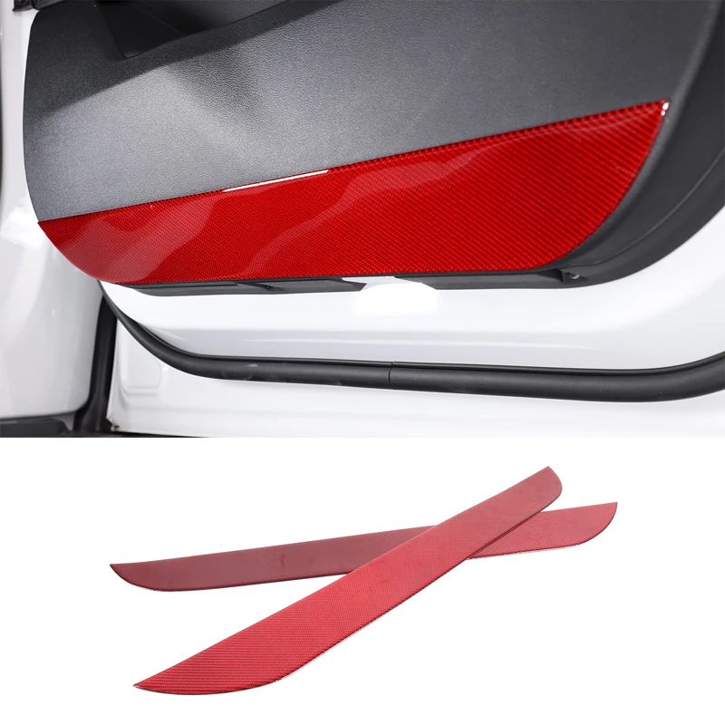 

For BMW X1 IX1 U10 U11 2023-2024 Car Front Door Anti-Kick Panel Sticker Trim Soft Carbon Fiber Interior Accessories