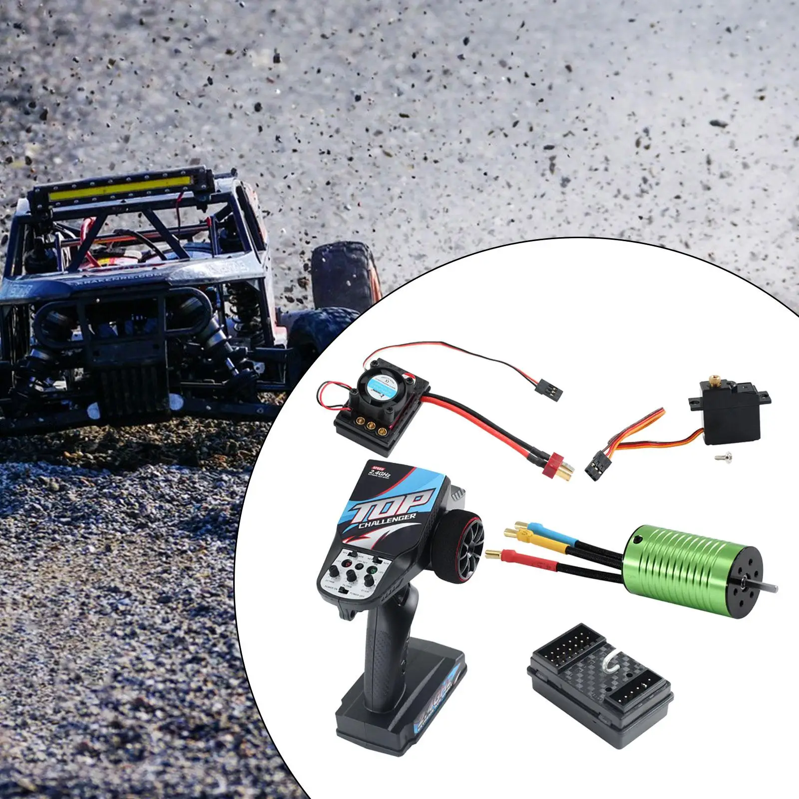 

2847 4000kv Brushless Motor Metal Gear Servo for 1/14 1/16 RC Car Rawler DIY