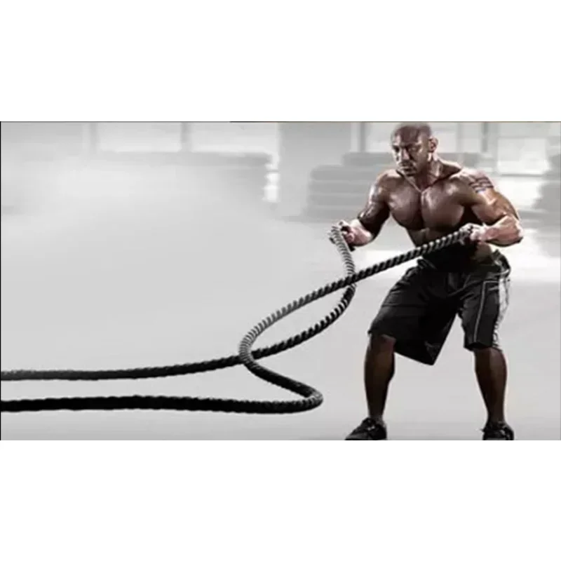 Outdoor Cardio Training Rope Heavy Duty Battle Rope Full Body Workout Equipment For Training Gym Fitness Strength Rope 25mm*12m