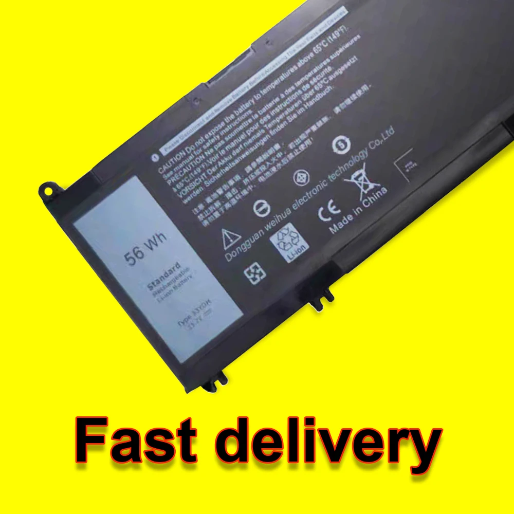 15.2V 56Wh 33YDH Laptop Battery For Dell Inspiron 17 7773 7778 7779 7786 15 7588 7577 Vostro 7570 7580 Series P30E 99NF2 PVHT1