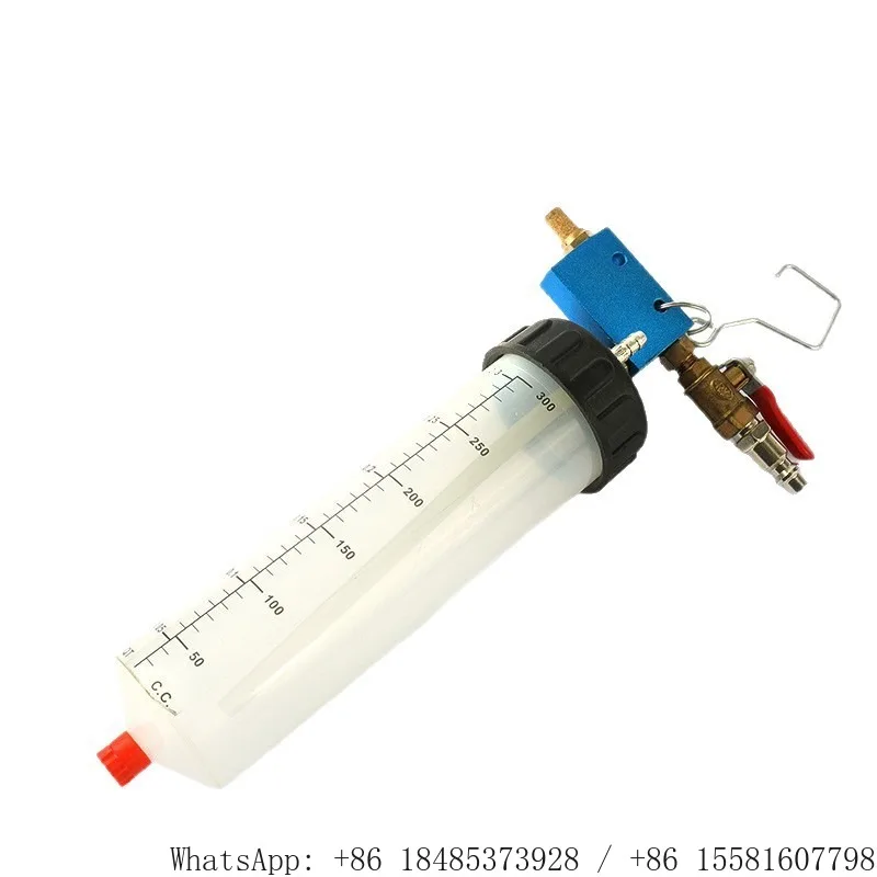 3pcs Vacuum Brake Fluid Bleeder 300CC Pneumatic Brake Oil Extractor Auto Brake Fluid Change Maintenance Tool