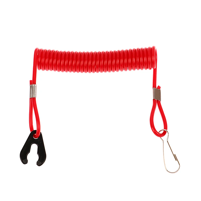 2.0m Outboard Motor Safety Lanyard Tether With Kill Switch Emergency Stop Rope For Boat Engine