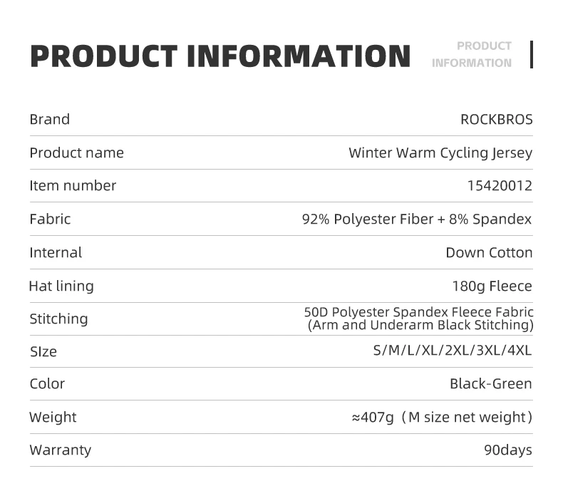ROCKBROS Warmes Winter-Fahrradtrikot Ultraleichte Daunenjacke Langarm-Fahrradbekleidung Thermofleece Widerstandsfähiger Ciclismo-Mantel – Detail 2