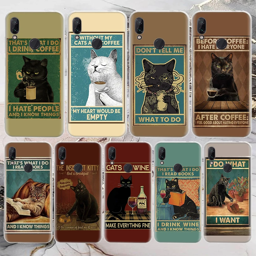 Funny Cat Poster Daily Life Soft Phone Case For Xiaomi Mi 12T 11T 10T 9T 11 10 Lite 12 Pro 12X 11i 9 8 13 5X 6X Ultra Pattern Ho