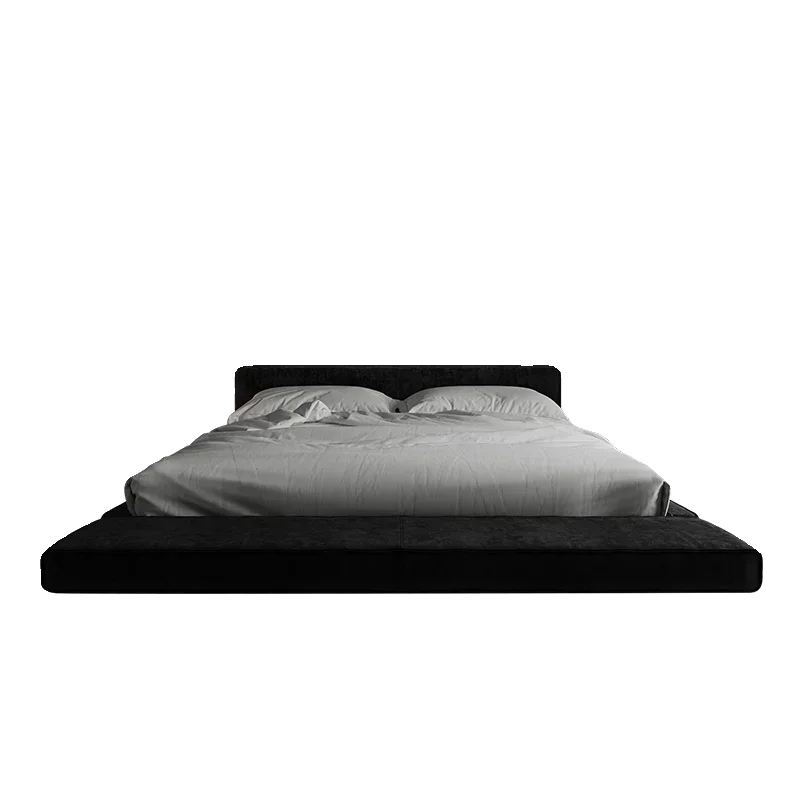 اللوح الأمامي الحديث سرير مزدوج الملك الحجم الأسود الديكور الإطار الكامل 150x200 سرير التوأم الفاخرة كاما أثاث الزوجية لغرفة النوم #6