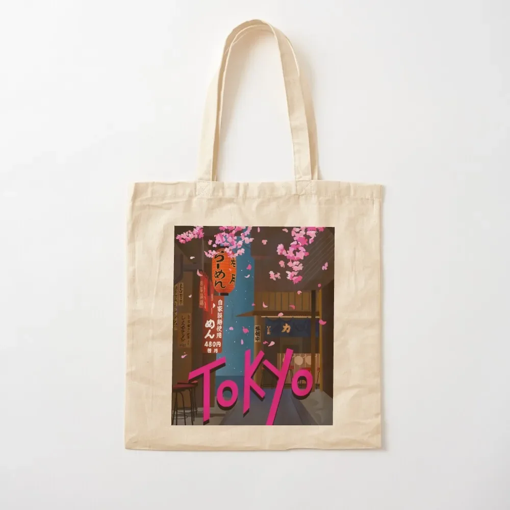 

Tokyo Japan Retro Travel Poster Tote Bag personalized tote bag free delivery bags Women's shopping bag