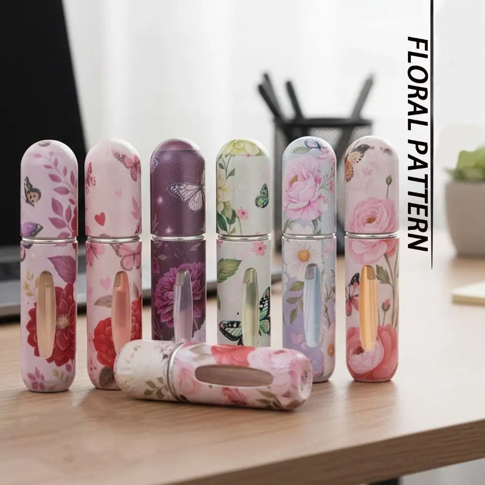 ขวดแบ่งบรรจุขนาด 5 มล. แบบพ่นฝอย ป้องกันการรั่วซึม ขวดมินิแบบเติมได้ด้านล่าง ขวดแบบเติมได้แบบผีเสื้อ สำหรับน้ำมันหอมระเหย