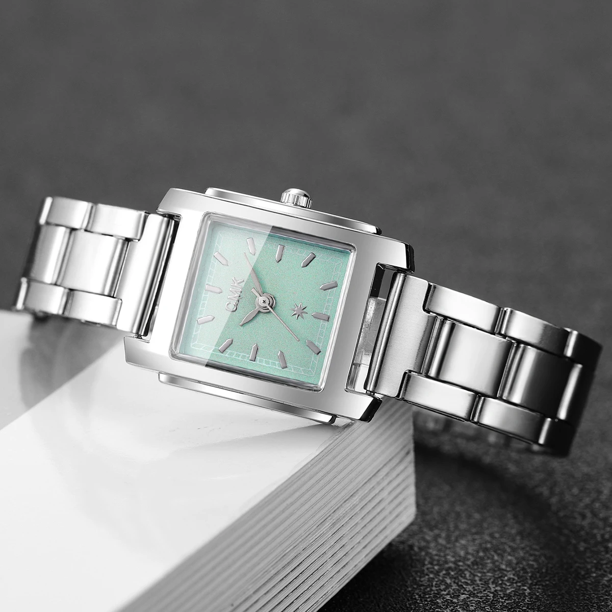 أزياء ساحة المرأة كوارتز ساعة السيدات سبيكة حزام ساعة اليد الفتيات ساعة Relogio Feminino (بدون صندوق) #5