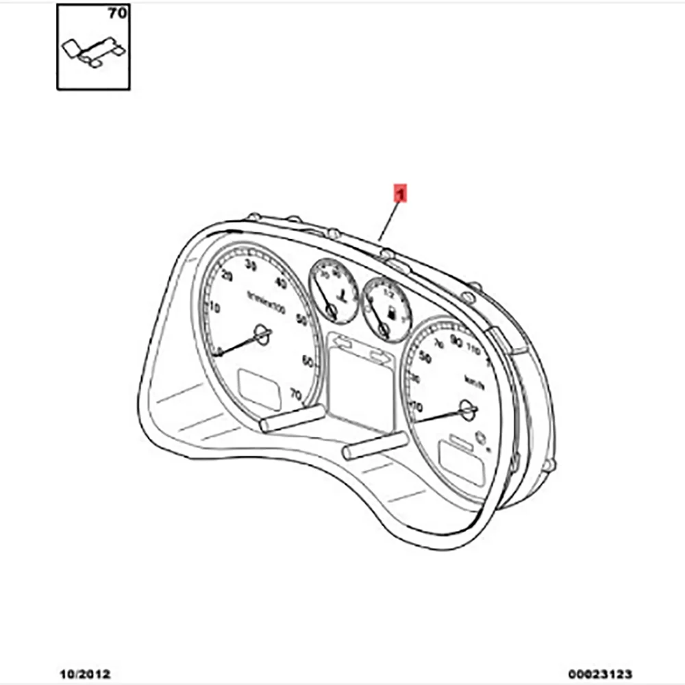 INClifMENT CLUSTER ASSY, adapté pour KIT 307, 6106YS, 6106YQ, 6106YR