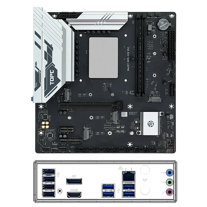 TOPC Gaming Motherboard Intel Core i9 14900HX i7 14700HX DDR5 DDR4 PCIe5.0 4×M.2 8×SATA 2.5G LAN Type-E USB4 NAS MATX Mainboard