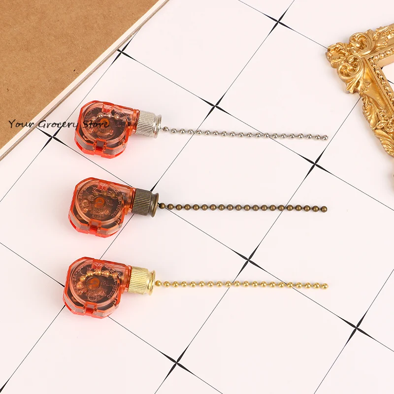 3 Speed Pull Chain Control Brass 4 Wire Ceiling Fan Chain Switch Replacement Speed Control Switch For Fan Wall Lamps Switch