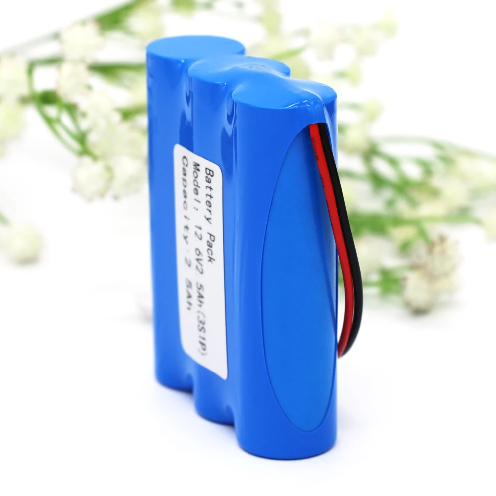 2022 new 12V Battery 3S1P 12.6V/11.1V 2500mAh 18650 Lithium-ion Battery Pack with 5A BMS for Backup Power Ups CCTV Camerar,etc