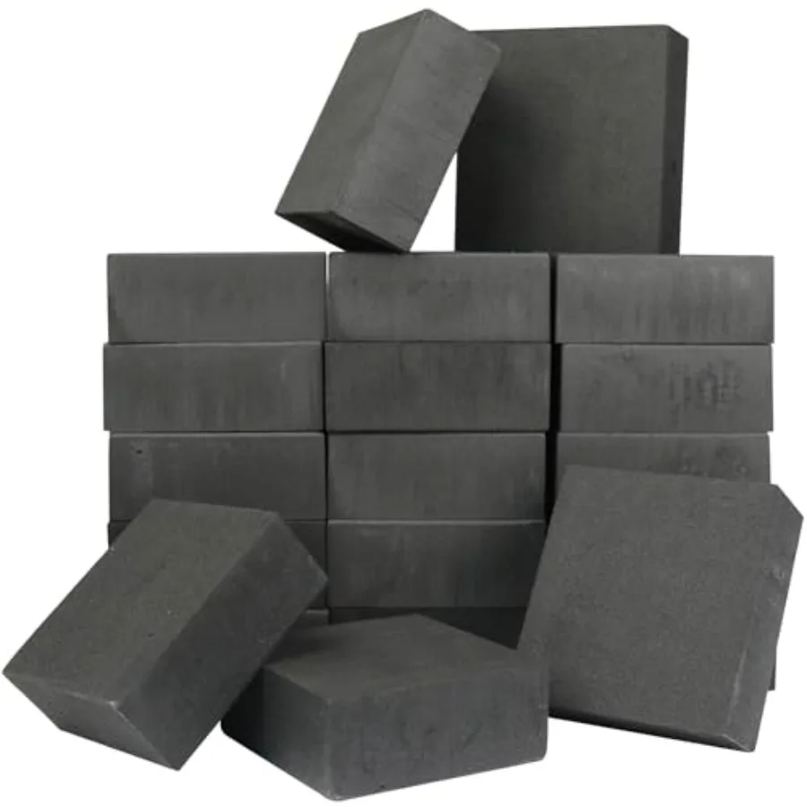 

20 Pack Pot Risers for Outdoor Planters 2 x 2 x 3 4 in Black Rubber Plant Pot Feet Elevates 3 4 in for Airflow Drainage Support