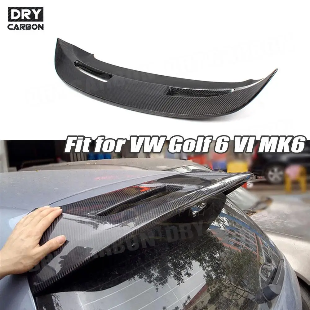 

***Carbon Fiber Rear Trunk Spoiler Lip Wings for Volkswagen VW Golf 6 VI MK6 Standard 2010 2011 2012 2013 FRP Car Roof Spoiler