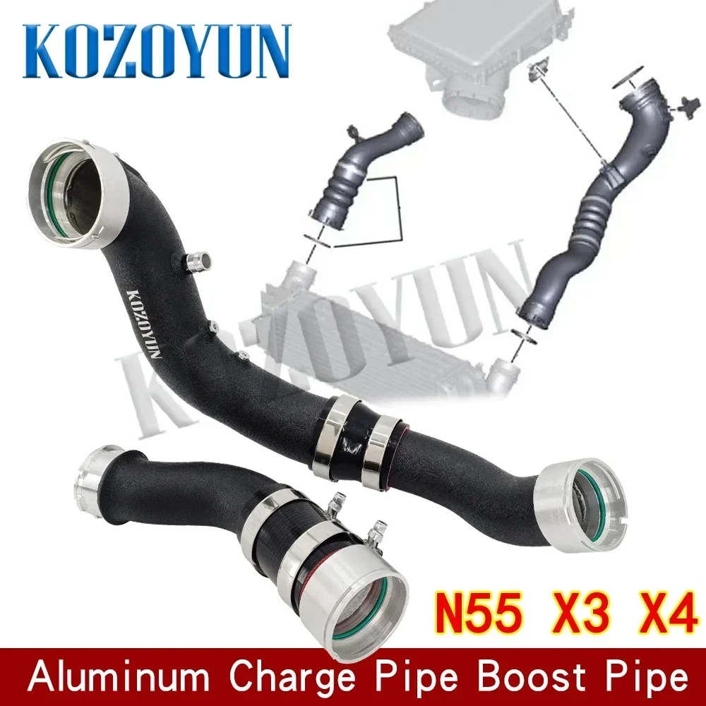 Charge pipe Boost pipe For BMW N55 F25 X3 / F26 X4 35ix 13717601875 13717604033