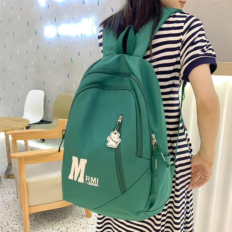 

Fashion Waterproof Nylon Backpacks Women Leisure College Student Schoolbag Large Capacity Travel Backpack Unisex Laptop Backpack