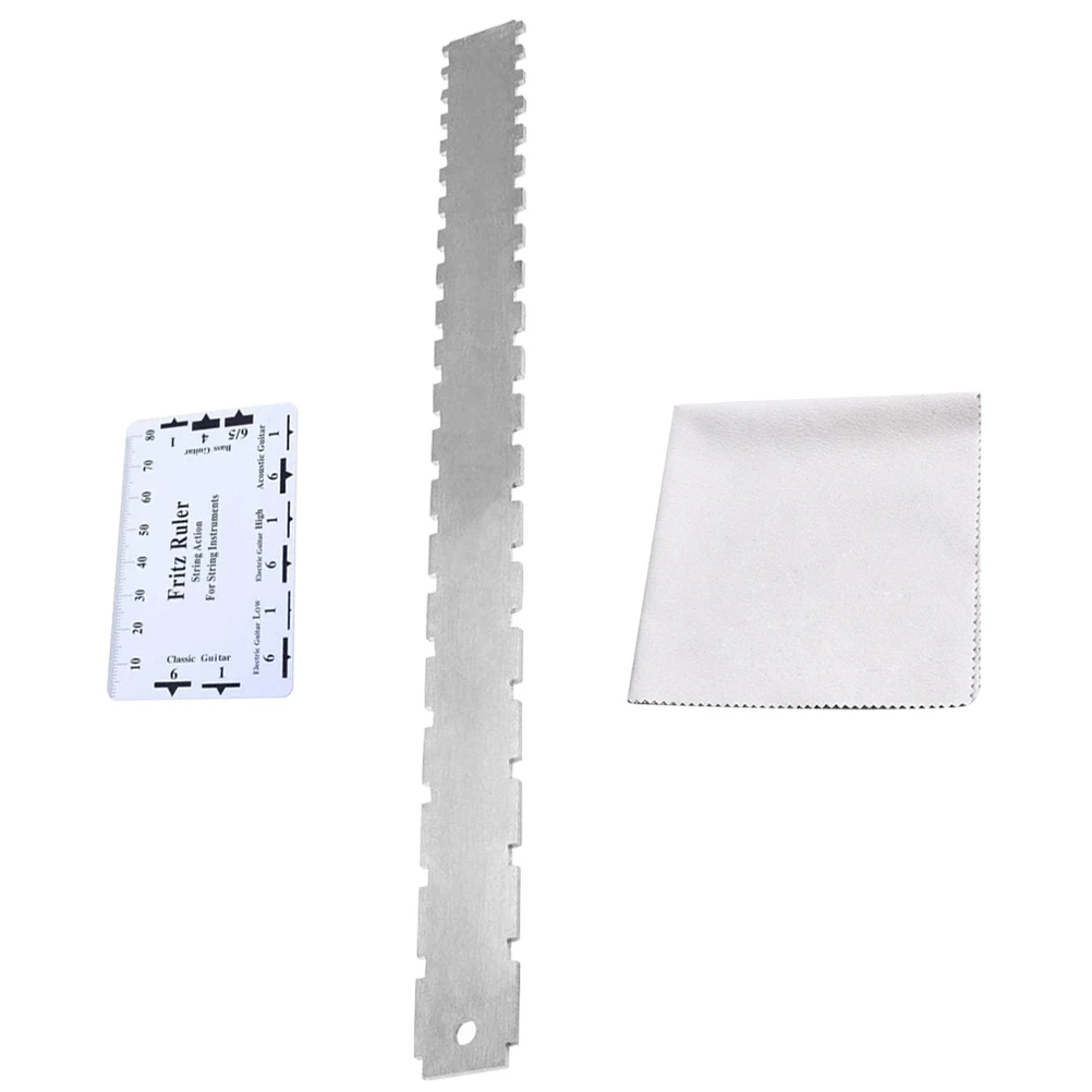 

Straight Edge Tool Guitar Neck Ruler Measuring Silver Stainless Steel Luthier Tools