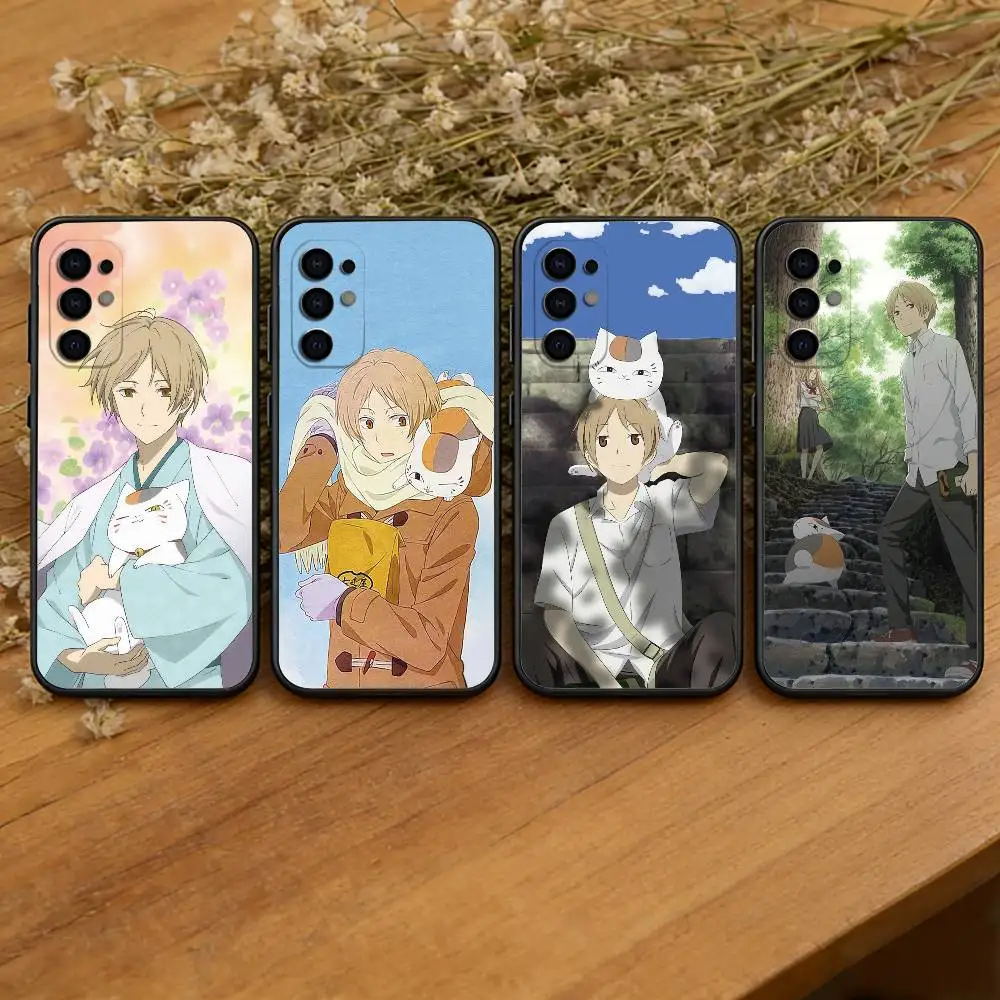 Natsume's Book of Friends Phone Case Black Silicone Soft For Samsung S25,S24,S21,S22,S23,S30,Ultra,S20,Plus,Fe,Lite