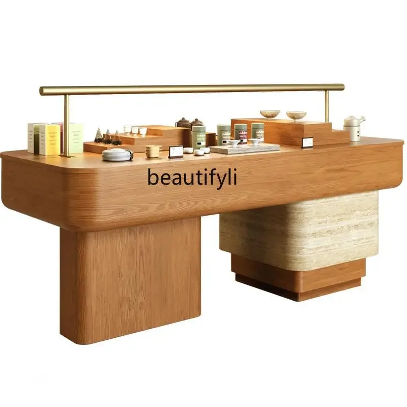 

FG43Nakashimadai long table with light merchandise store tea ware health products display cabinet product display cabinet