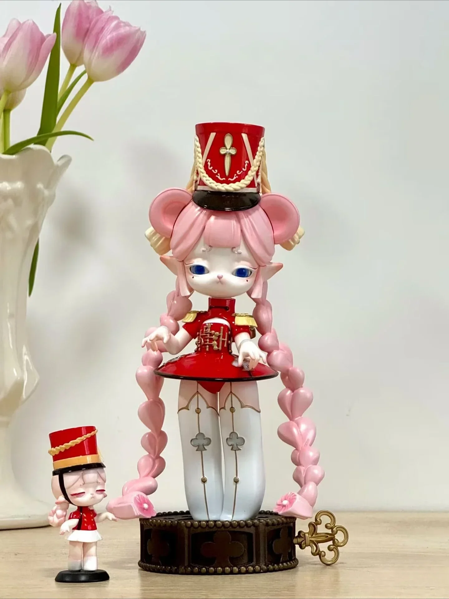 NINIMO White Snake Black Lily Nutcracker Figure Doll Gothic