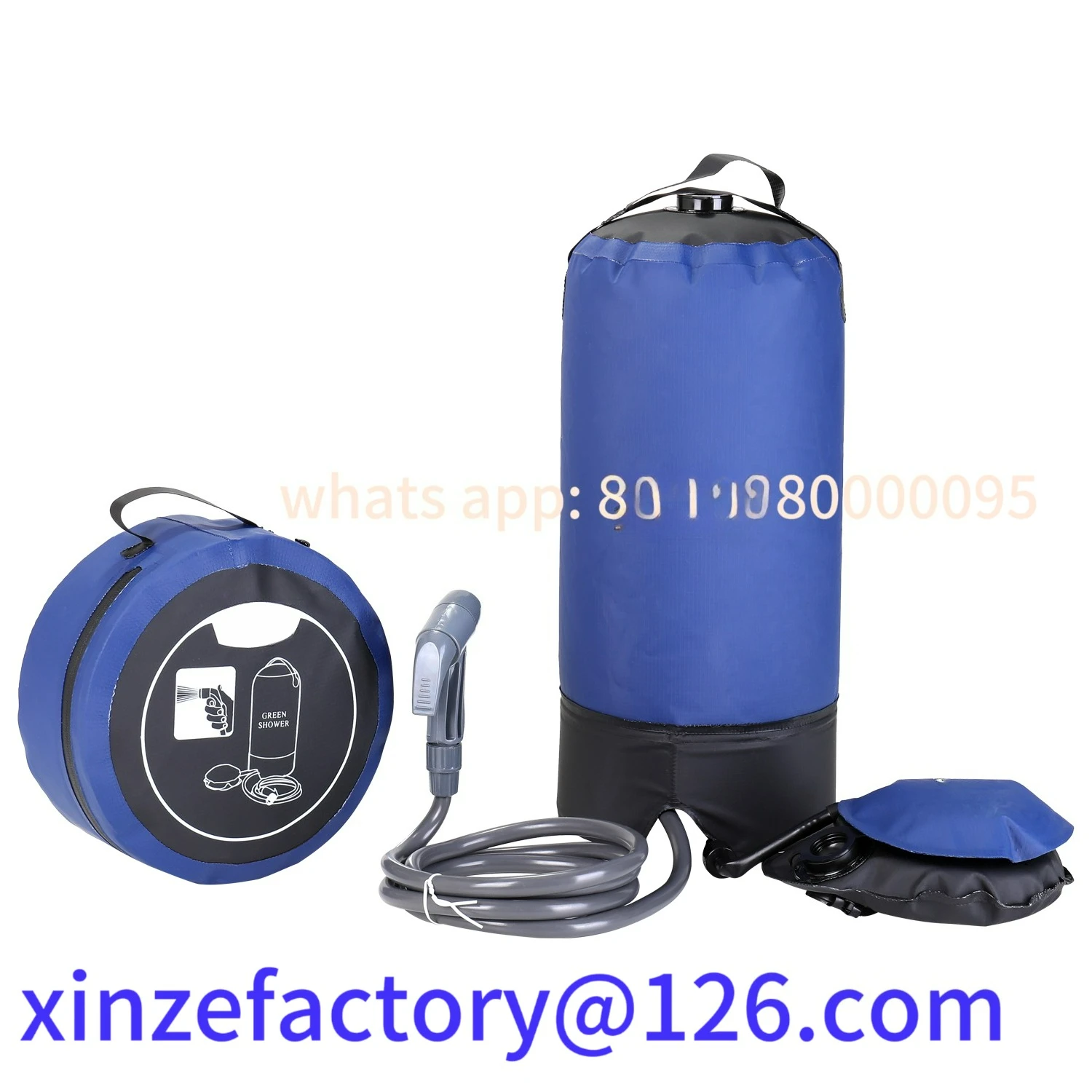 

Be suitable for Outdoor PVC Pressure Shower with Foot Pump Lightweight Inflatable Pressure Shower Water Bag