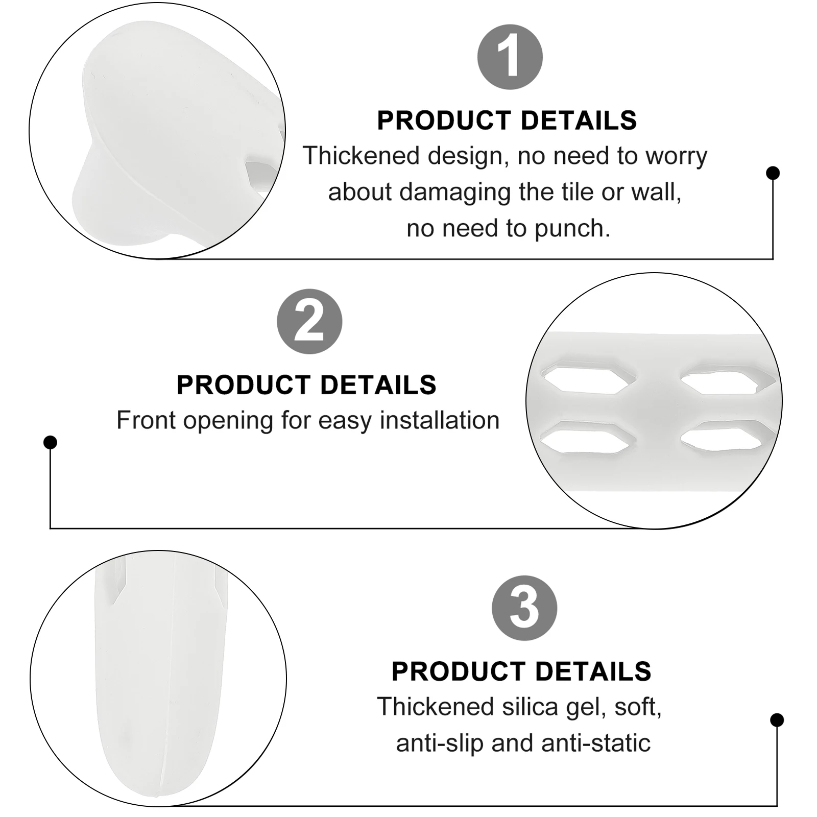 

Door Handle Protector Cover Silicone Skid-Proof Anti-Collision Wall Guard Waterproof Baby Proof Soft Stretchy Sleeve for All