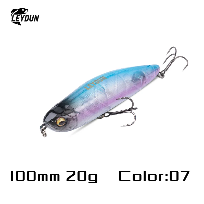 LEYDUN Z-Claw Angelköder, schwimmender Bleistift, 86 mm, 100 mm, 120 mm, Topwater, harte Köder, Oberfläche, Stickbait, gute Aktion, Bass-Wobbler