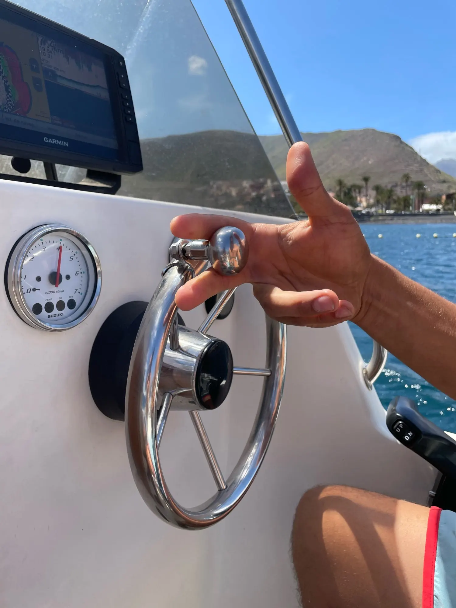 11Inch Stainless Steel Steering Wheel  Mirror Polished  Yacht  5 Spoke Destroyer with Control Knob For Yacht Boat Accessories