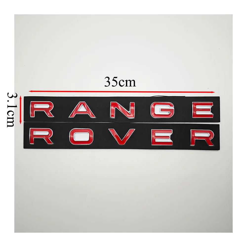 Nowe litery 3d Logo Samochód Przednia maska Maska Tylny bagażnik Range Rover Emblemat Naklejka Do Land Rover Sport l494 l322 l320 Evoque Vogue