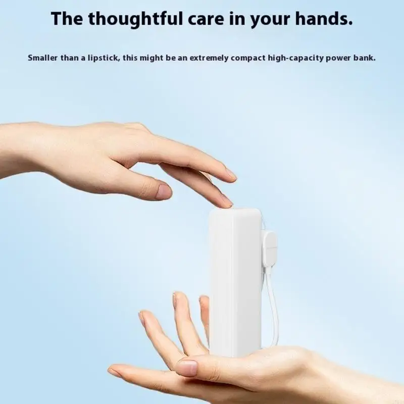 

Переносной зарядный комплект 20CB 21700 Center Plan Встроенные кабели Двойные USB-выходы Плотный размер для купания в бассейне