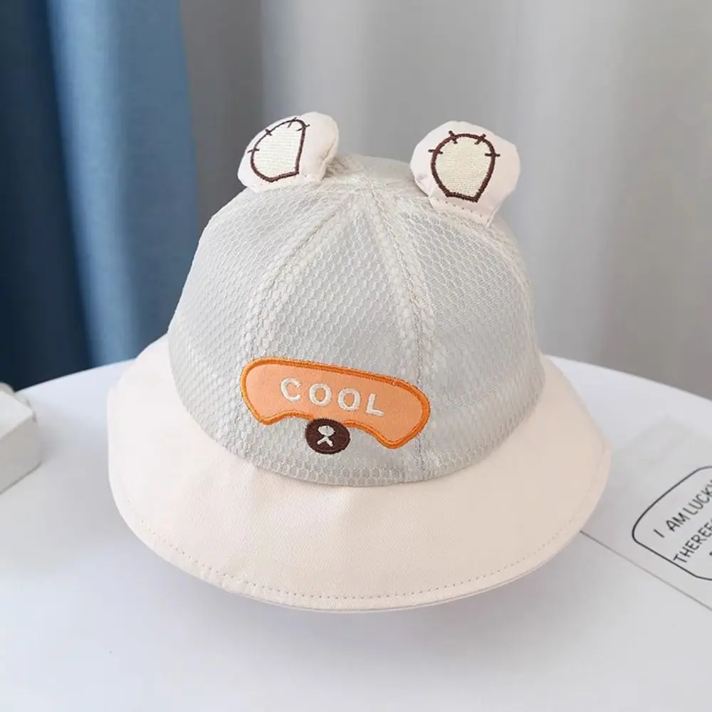 Baby Breathable Baby Bucket Caps for Boys Girls Kids Bucket Hat Infant Fisherman Hat Summer Toddler Panama Hat Sun Cap