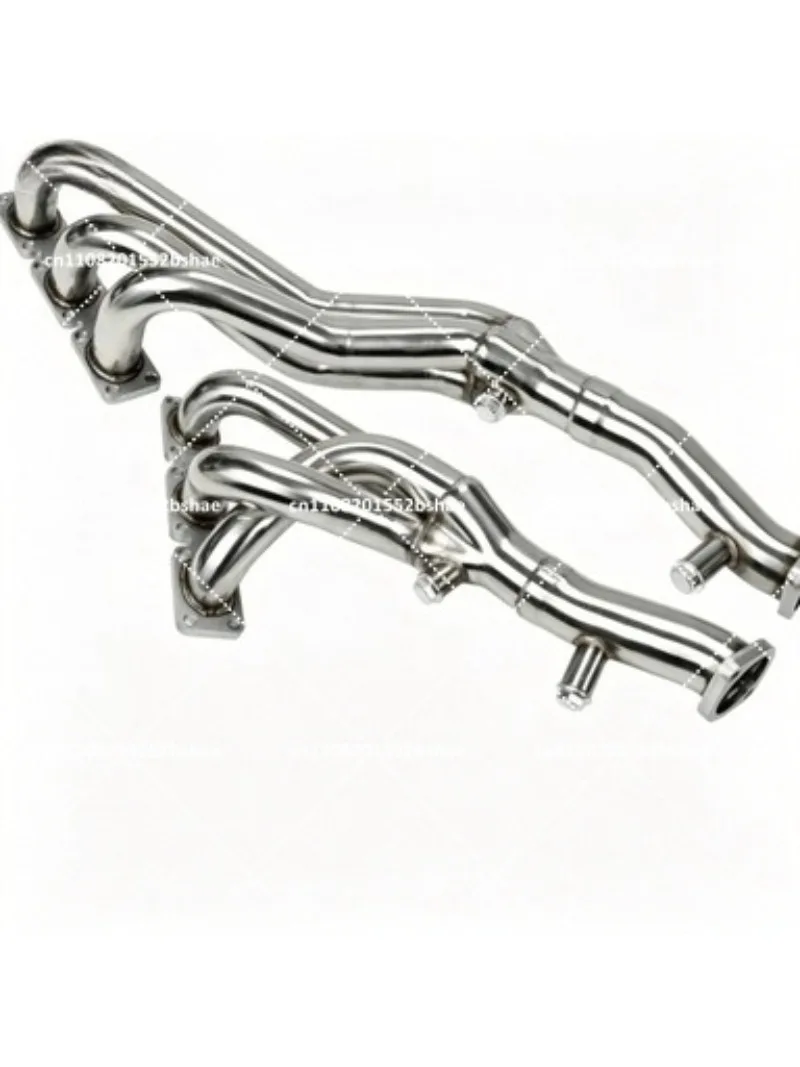 Stainless Steel Exhaust Manifold Header for 2.5L 2.8L L6 Tailpipe Corrosion-Resistant Non-Rusting Steel 6 Cylinder