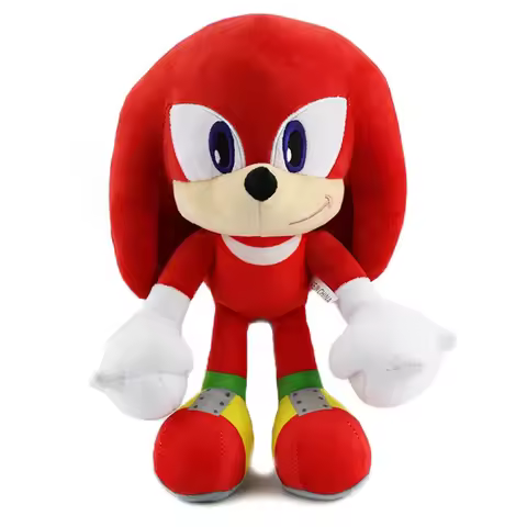 Muñeco de peluche de Sonic para niños, juguete de felpa suave de 30cm, de alta calidad, con nudillos y colasde cumpleaños