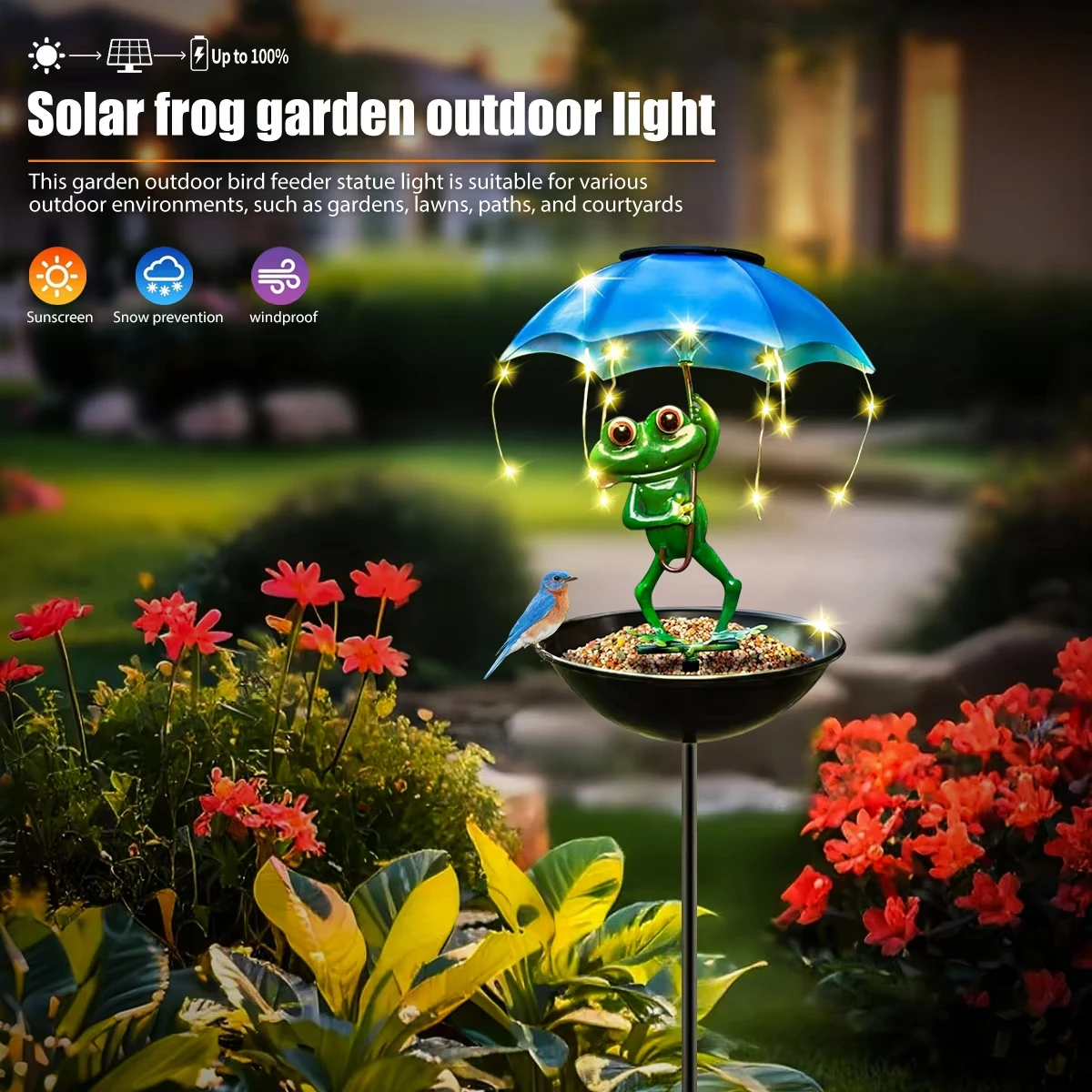 Led Garden Light Sturdy Outdoor Decor Solar Frog Statue Vibrant Yard Decor For Outdoor Area Garden Yard