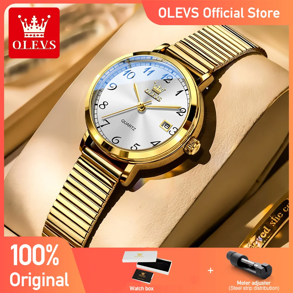 

OLEVS 7130 Elegance Quartz Movement Women Watch Single-calendar Window Stainless Steel 30m Waterproof Brand Watch For Women