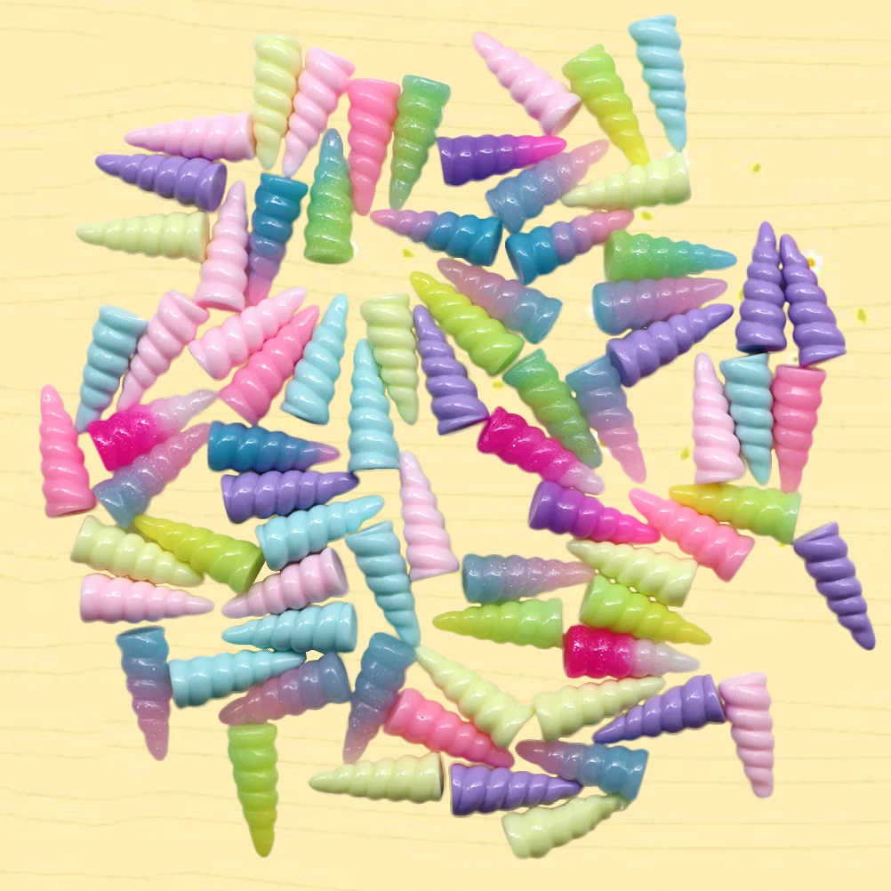 

10 PCS Unicorn Party Favors Beads for Jewelry Making Craft Horns Photo Props Birthday Foam Cosplay Supply Supplies