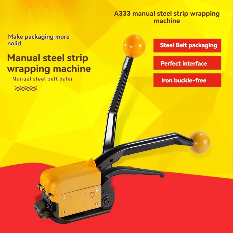 

Portable Sealless Steel Strapping Machine Binding Packing Machinery for 12.7-19mm Steel Strip