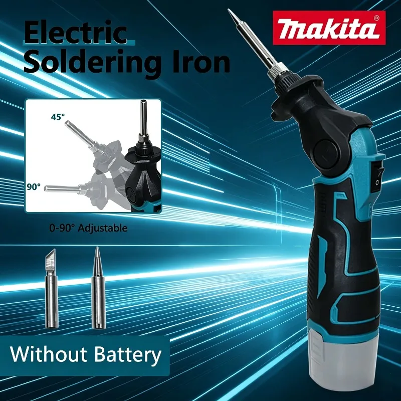 

Беспроводной аккумуляторный паяльник Makita: быстрый нагрев, для ремонта и сварки, с набором инструментов для работы с батареями