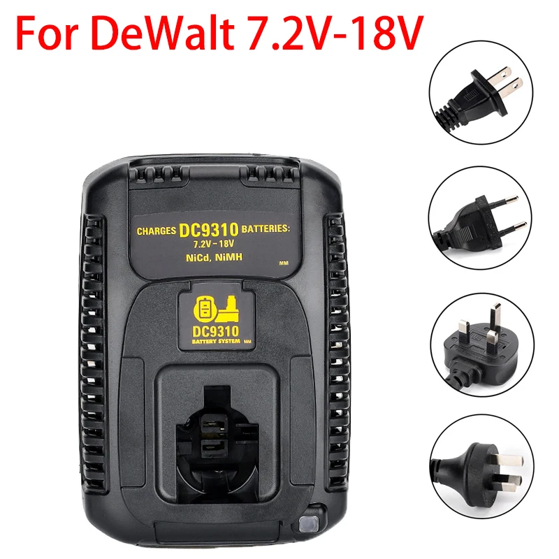 For Dewalt 18V Batteries DC9310 Rapid Charger Replacement of For Dewalt 7.2V-18V Ni-Cd/Ni-MH Battery DC9098 DC9096 DC9091 DW9072