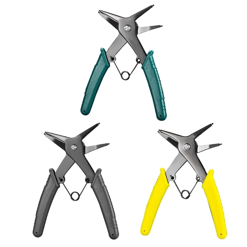 

Circlip Pliers 2 in 1 High Carbon Steel Hand Tool with Wide Opening for Snap Rings Removal Maintenance Repair Use